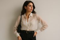 5 Tips Mix and Match Kemeja Sheer biar Penampilan Makin Chic!